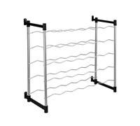 (TG. 25 x 15 x 5 cm) Metaltex, Scaffale portabottiglie, Grigio (Grau) - NUOVO