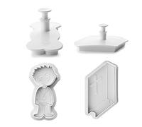 (TG. 25 x 16 x 10 cm) Ibili 788.903 Set di 2 Frese Pasticceria con estrattori pe