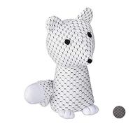 (TG. 25 x 17.5 x 12 cm) relaxdays Volpe Fermaporta, Blocca Porte Decorativo, da