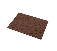(TG. 25 x 18.5 x 0.6 cm) silikomart Tappetino in Silicone Magic Love, Marrone, 2