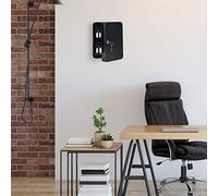 (TG. 25 x 18 x 7,5 cm) Relaxdays Metallo, Richiudibile, 48 Ganci, Portachiavi in