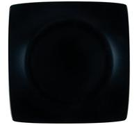 (TG. 25 x 25 cm) Excelsa Eclipse Piatto Piano, Ceramica, Nero - NUOVO