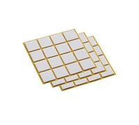 (TG. 25 x 25 mm) Maestro feltrini autoadesivi, 25 X 25 mm, bianco, 45 pezzi - NU