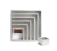 (TG. 25 x 25 x 7.5 cm) Decora 0062640 Teglia Professionale Quadrata, Alluminio A