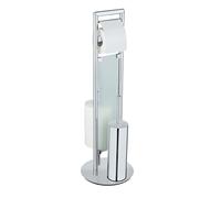 (TG. 25 x 76 x 25 cm) Wenko Combinazione da Bagno Verticale in Acciaio Inossidab