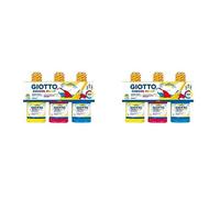 (TG. 250 ml (Confezione da 6)) Giotto School paint - Set Da 3 Flaconi Di Tempera