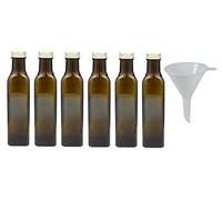 (TG. 250 ml) Viva-Haushaltswaren, 6 Bottiglie con Chiusura A Vite/Aceto in Vetro