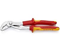 KNIPEX - Pinza regolabile Cobra bonderizzata isolata secondo VDE, con occhiello di sicurezza, Lunghezza complessiva: 250 mm 250