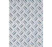 (TG. 250 x 500 x 1,5 mm) Gah-Alberts 466695 - Lamiera con scanalatura in allumin