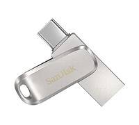 SanDisk 256GB Ultra Dual Drive Luxe Unità flash USB Type-C interamente in metallo con connettori USB reversibili di Tipo C e Tipo A, per smartphone, tablet, Mac e computer