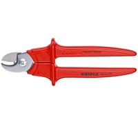 (TG. 259 x 86 x 37 mm) KNIPEX 95 06 230 Cesoia per cavi isolati, rivestiti in re