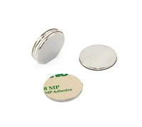 25mm diametro x 2mm di spessore N42 Neodimio adesivo magnete-3.5 kg tirare
