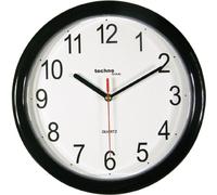 (TG. 25x2.4x25 cm) Technoline WT 600 Schwarz Orologio da Parete, Nero, 25x2.4x25