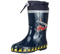 (TG. 26/27 EU) Playshoes Stivali di Gomma Unisex - Bambini e ragazzi, Blu (Vigil