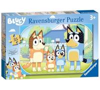 (TG. 26,4 x 18,1 x 0,2 cm) Ravensburger Bluey - Puzzle da 35 pezzi per bambini d