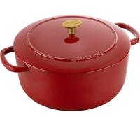 (TG. 26 cm) Ballarini Bellamonte Cocotte rotonda - 26 cm, rosso, Ghisa - NUOVO