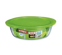 (TG. 26 cm) Pyrex - Recipiente rotondo per conservare gli alimenti, con coperchi