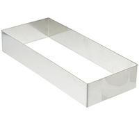 (TG. 26 x 11 x 4.5 cm) Decora 0063763 Rettangolo in Acciaio Inox, 26 x 11 x 4.5