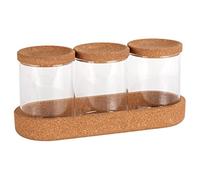 (TG. 26 x 12 x 9,5 cm) WENKO Barattoli per conservazione Apiro, set per 3 baratt