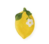 (TG. 26 x 16.5 cm) Excelsa Amalfi Piatto Portata Limone, Ceramica - NUOVO