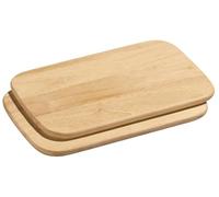 (TG. 26 x 17cm) Zassenhaus Tagliere per la colazione in legno, set da 2 pezzi, i