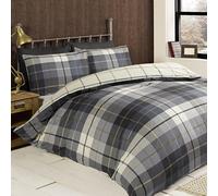 (TG. 260 x 220 x 1 cm) Rapport Lomond a Quadri Set Copripiumino in 100% Cotone P