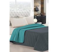 (TG. 260 x 270 cm) Italian Bed Linen Elegant Trapunta matrimoniale, 2 Posti, Ver