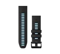 (TG. 26mm) Cinturino Originale Garmin, 26mm, QuickFit, Silicone, Black & Cirrus