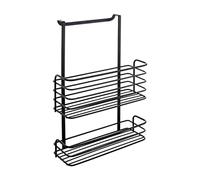 (TG. 26x12x36) Metaltex Cestello Due Piani, Detailed in The Description, Nero, 2