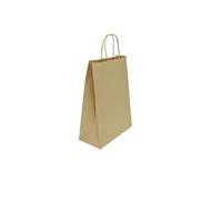 (TG. 27+12x37) Carte Dozio - Shopper in Sealing color Avana, maniglia ritorta, f