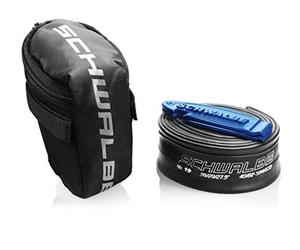 (TG. 27.5 - 29 MTB) Schwalbe Borsa, Borsette Portacamera Kit Tutti, Nero, 27.5-2