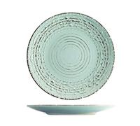 (TG. 27,5 cm) H&H Courtyard Confezione Piatti Piani, Stoneware, Azzurro, 6 unit