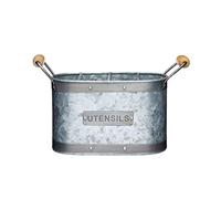 (TG. 27.5 x 11 x 17 cm) Kitchen Craft Portautensili, Grigio/Marrone, 27.5 x 11 x