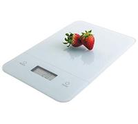 (TG. 27 x 18 x 4 cm) LACOR Bilancia Elettronica in Vetro, Bianco, 27 x 18 x 4 cm