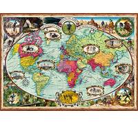 (TG. 27 x 19.5 inches) Ravensburger - Puzzle Giro del mondo in bicicletta, 1000