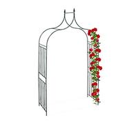 (TG. 270 x 144 x 60 cm) Relaxdays Arco per Rose in Metallo, Sostegno per Rampica