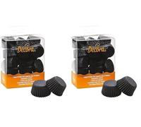 (TG. 27x17 mm (Confezione da 2)) DECORA, 0339640 Pirottini Bon Bon Nero, Comodis