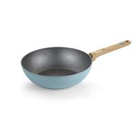 (TG. 28_cm) BRA Nordik Wok 28 cm, alluminio forgiato con antiaderente, adatto a