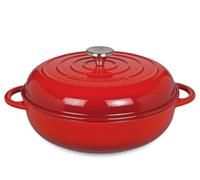 (TG. 28 cm) Kuchprofi 0416500428 - Padella smaltata con manici laterali e coperc