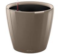 (TG. 28) Lechuza Set Completo Vaso Classico Premium 28, Colore Tortora Lucido -