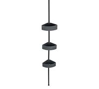 (TG. 28 x 275 x 20,5 cm) Wenko Scaffale Angolare Telescopico Villata, Asta Teles