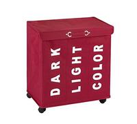 (TG. 28 x 28 x 18 cm) Wenko 62081100 Trivo - Cesto portabiancheria in poliestere