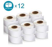 (TG. 28 x 89 mm) DYMO LW Etichette Originali per Indirizzi, 28 x 89 mm, 12 Rotol