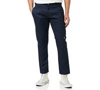 (TG. 28W / 30L) Dickies Skinny Fit Doppio Ginocchio Lavoro Pantaloni, Blu (Dark