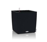 (TG. 29,5x29,5x30 cm) LECHUZA CUBE Cottage 30 grafite nero 15373 - NUOVO