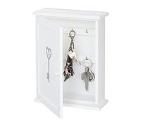 (TG. 29 x 22 x 8 cm) Relaxdays Cassetta Portachiavi da Muro, in Legno, Design Ch