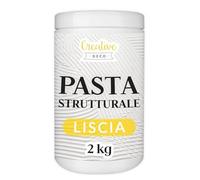 (TG. 2kg) Creative Deco Pasta Strutturale Liscia 2kg Massa Bianca Pasta Modellab