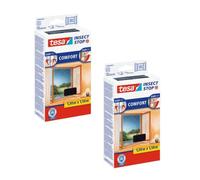 (TG. 2x 130 cm x 150 cm) tesa Insect Stop Comfort zanzariera per finestre, confe