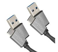(TG. 2x 1m) KabelDirekt - Cavo con connettore USB A 3.0 e USB-C - 2x 1 m -