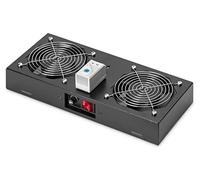 (TG. 2x Lüfter (schwarz)) DIGITUS Unit di ventilazione da tetto per custodia a